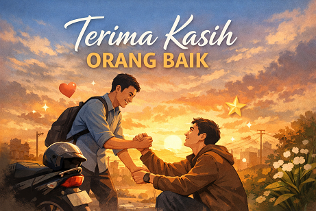 Terima kasih orang baik – ilustrasi kebaikan sederhana dalam kehidupan