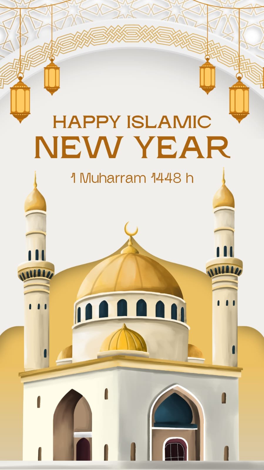 Ilustrasi di tahun baru Islam 1 Muharram 1448 Hijriah